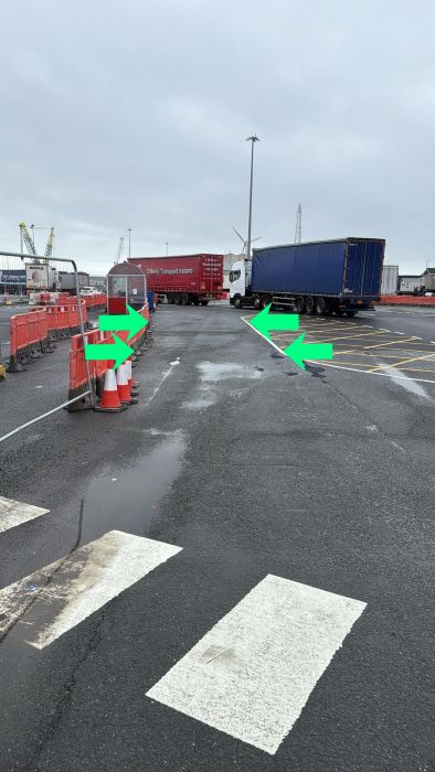 Heysham port seal checking area