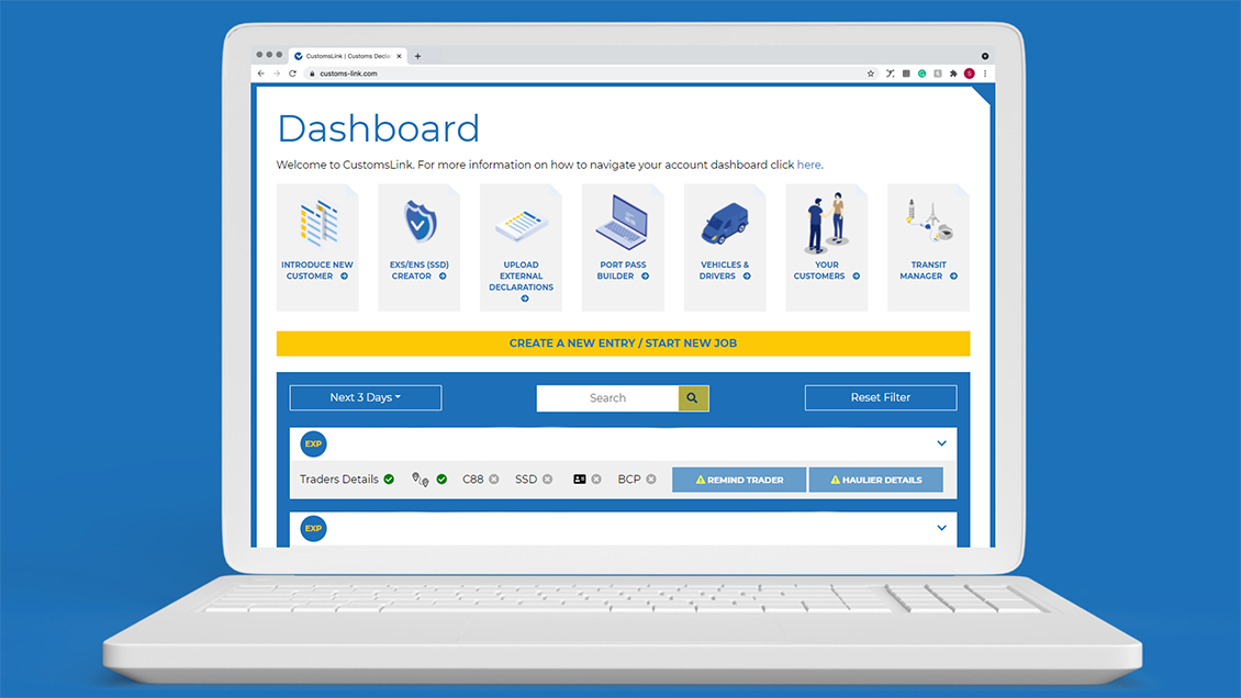 dashboard laptop