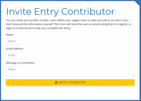 invite contributor screen